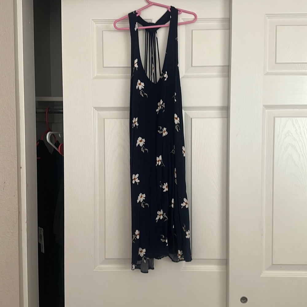 Dark Blue floral dress